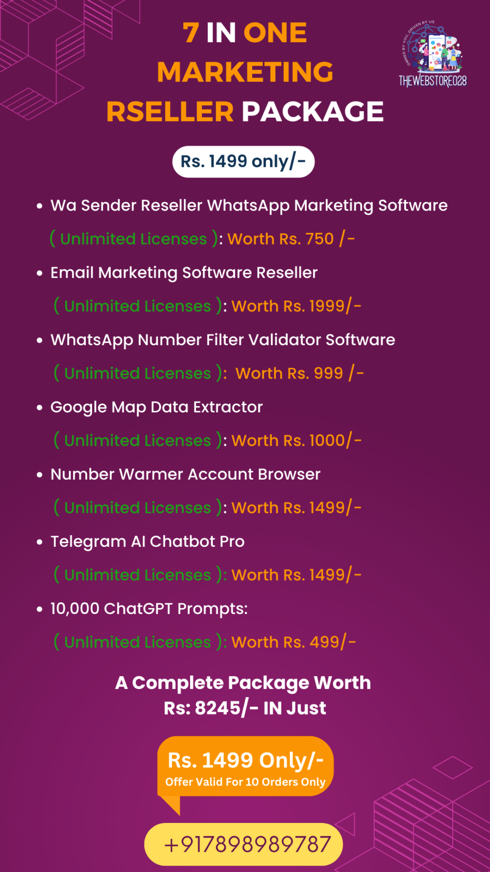 7-in-One Marketing Reseller Package