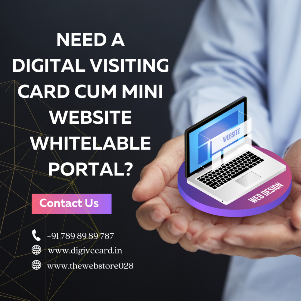 digital visiting card cum mini website