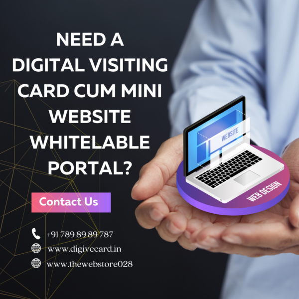 digital visiting card cum mini website