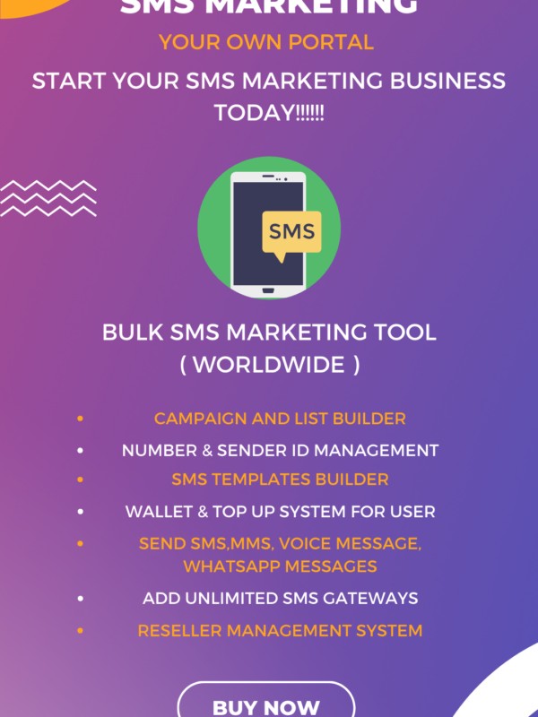 SMS marketing Portal